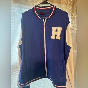 Tommy Hilfiger Vintage Blue Varsity Jacket Men’s X-Large
